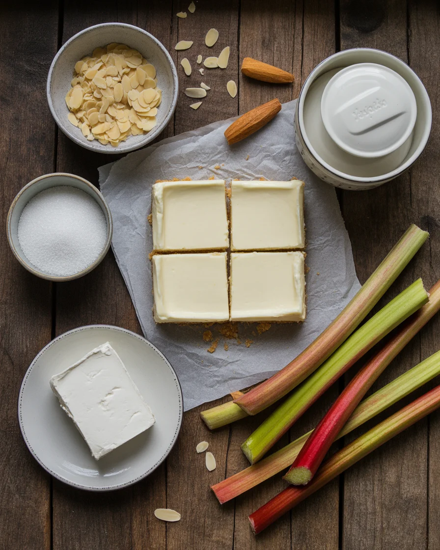 Rhubarb Cheesecake Bars