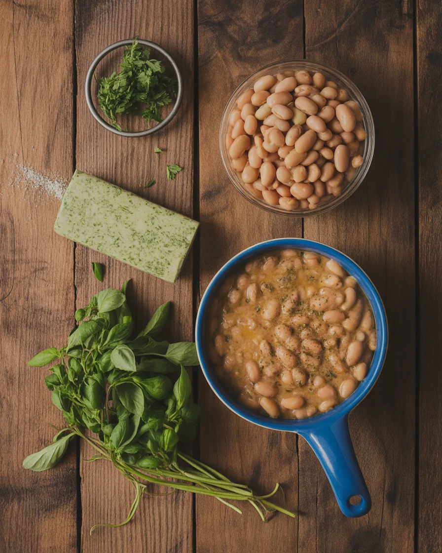 2-Ingredient Creamy Pesto Beans