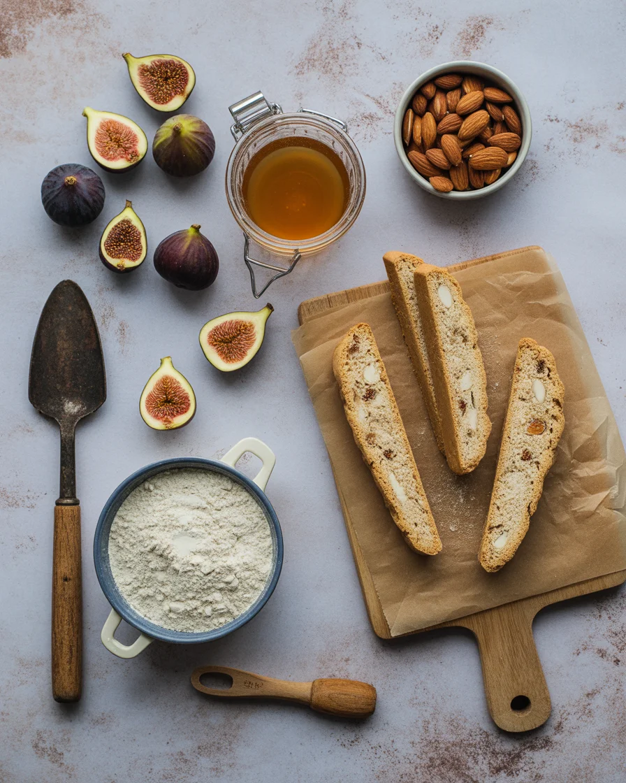 Honey Roasted Fig & Almond Biscotti
