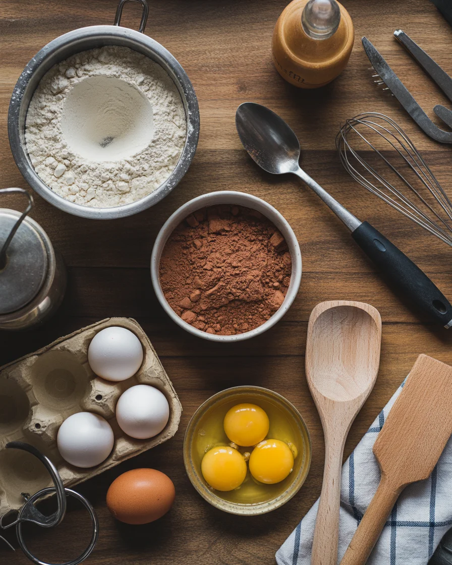 Vanilla and Chocolate Pudding Cake
