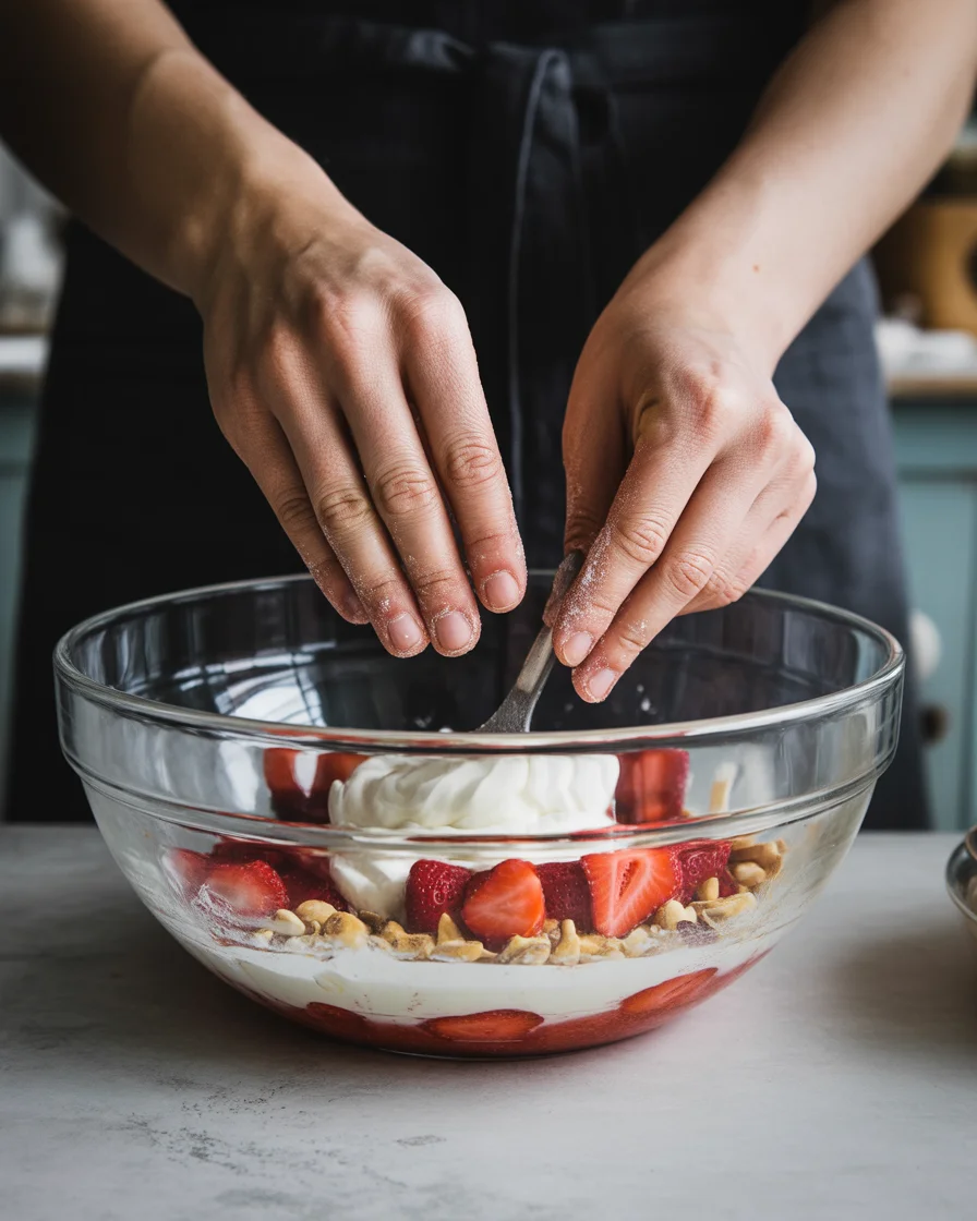 Strawberry Crackle Salad