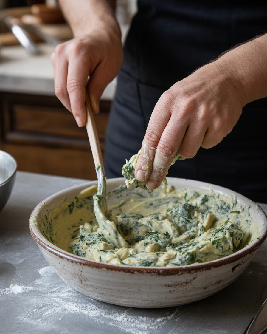 Deliciously Cheesy Spinach Artichoke Pull-Apart Bread
