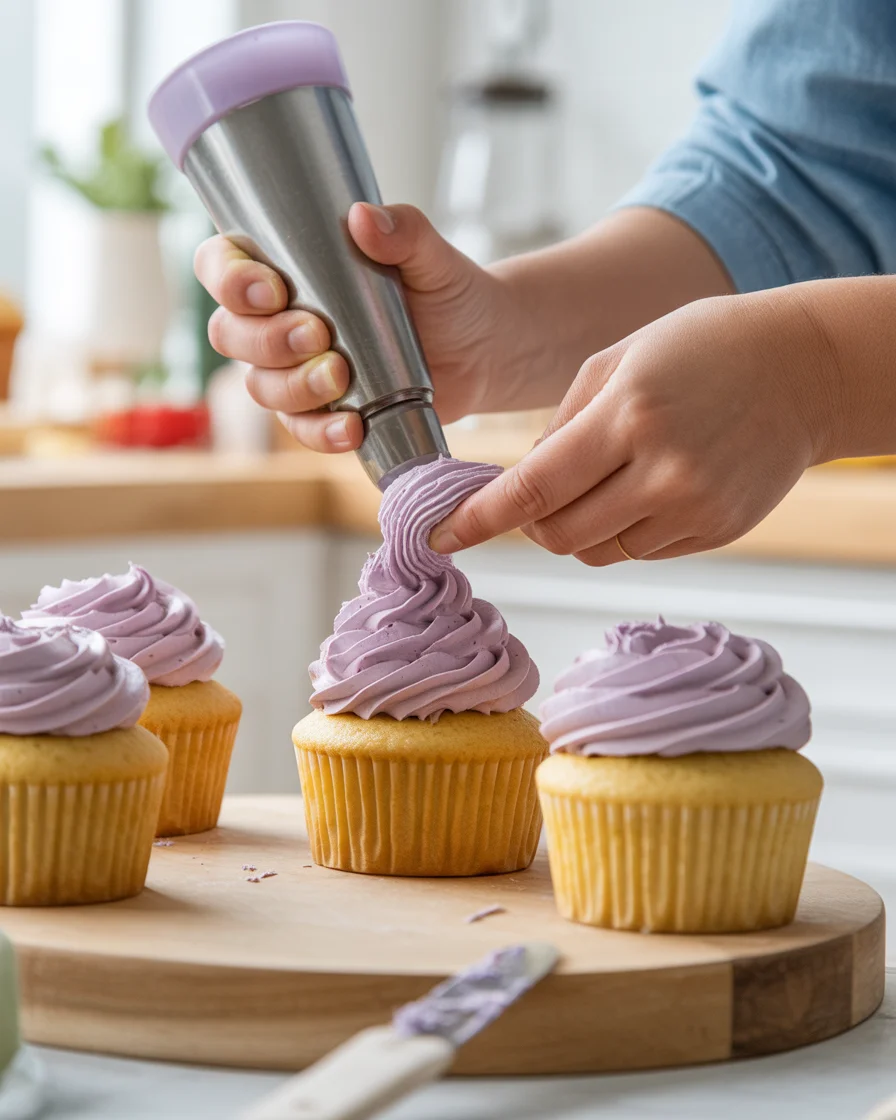 Grape Crush Cupcakes