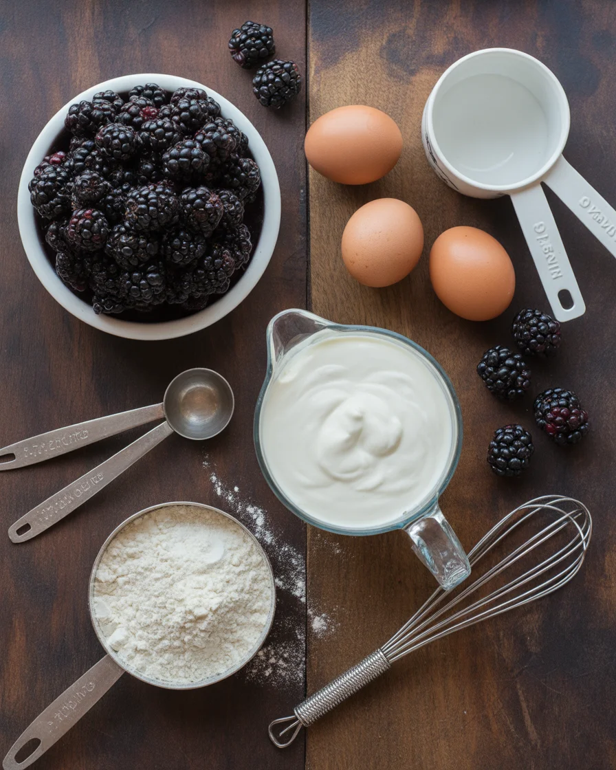 Blackberry Greek Yogurt Cake