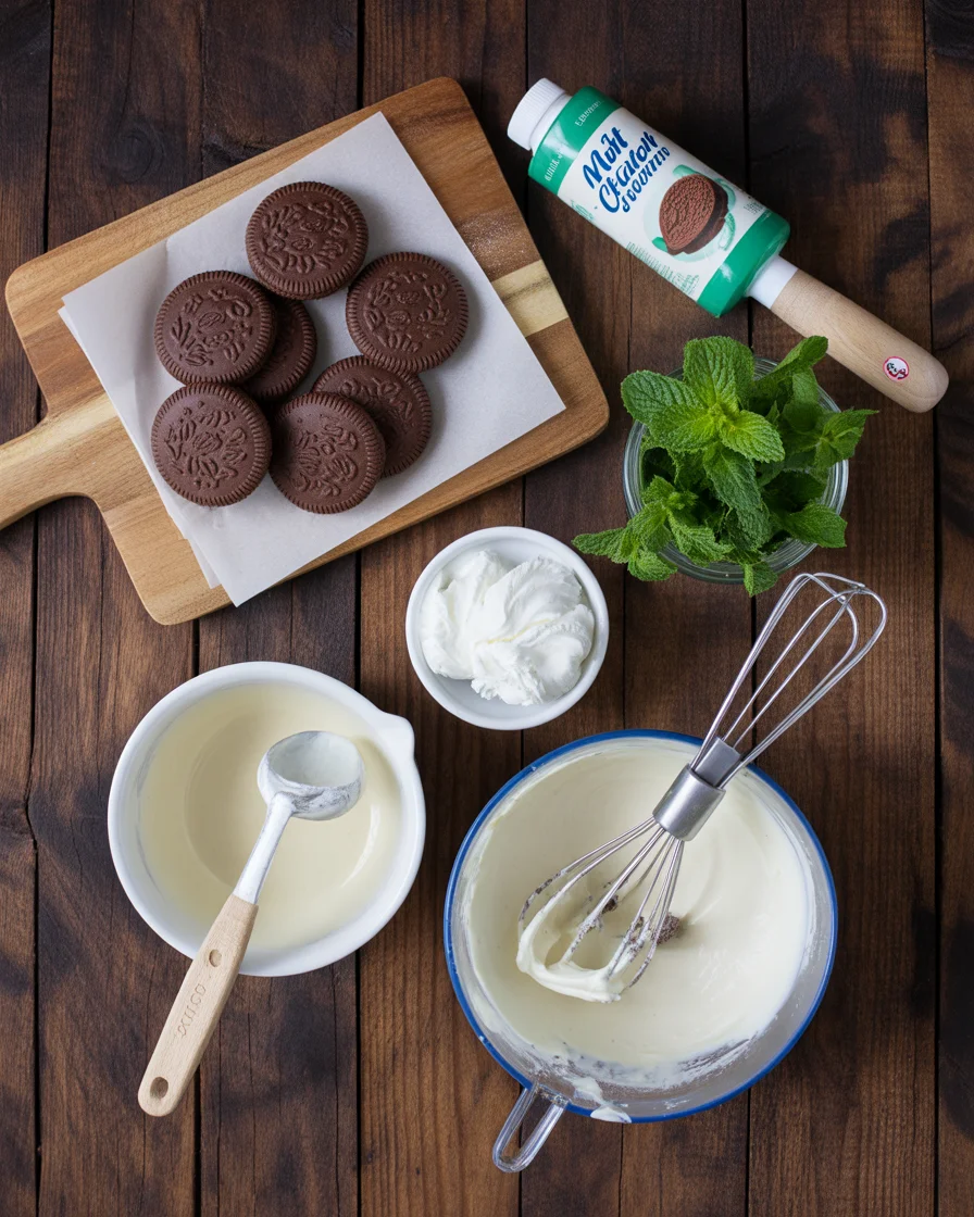 Mint Chocolate Chip Ice Cream Cake