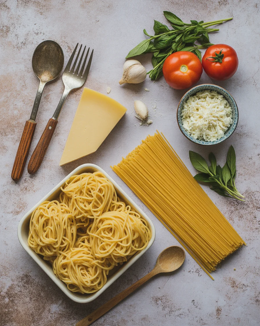 Baked Cream Cheese Spaghetti Casserole