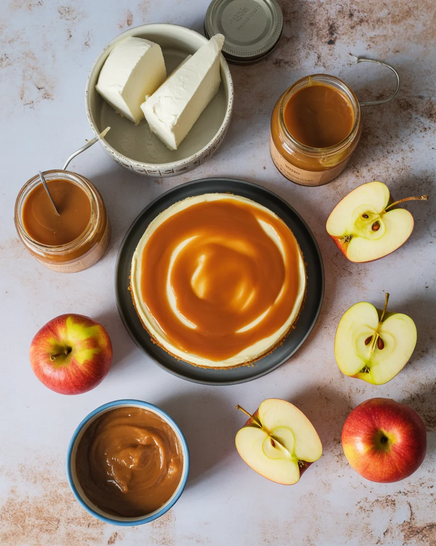 Caramel Apple Cheesecake Cake