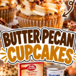 Butter Pecan Cupcakes with Caramel Filling