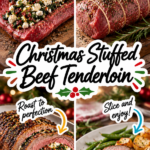 Christmas Stuffed Beef Tenderloin