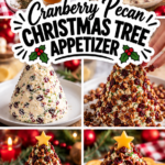 Cranberry Pecan Christmas Tree Appetizer