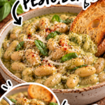 2-Ingredient Creamy Pesto Beans