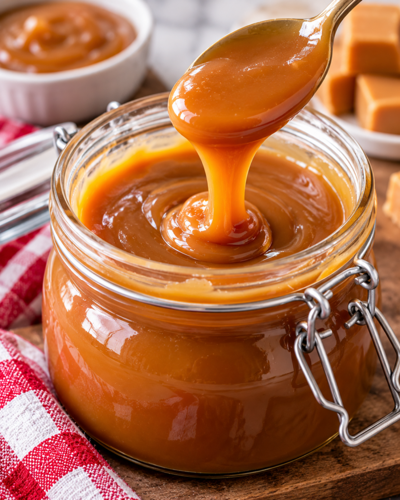 Slow Cooker Sweetened Condensed Milk Caramel