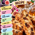 Honey Roasted Fig and Almond Biscotti