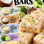 Lime Frosted Coconut Bars