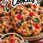 Old Fashioned Fruitcake Cookies