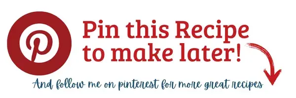 Pin this Recipe to make later! And follow me on Pinterest for more great recipes!