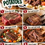 Pot Roast over Mashed Potatoes