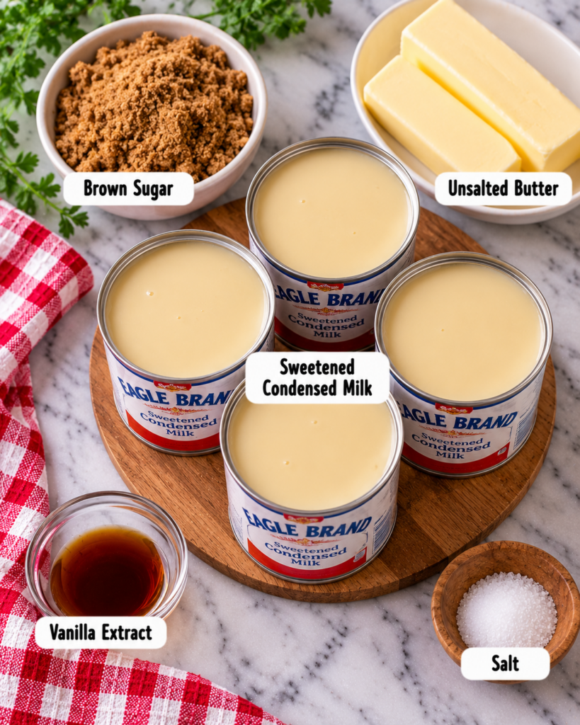 Slow Cooker Sweetened Condensed Milk Caramel