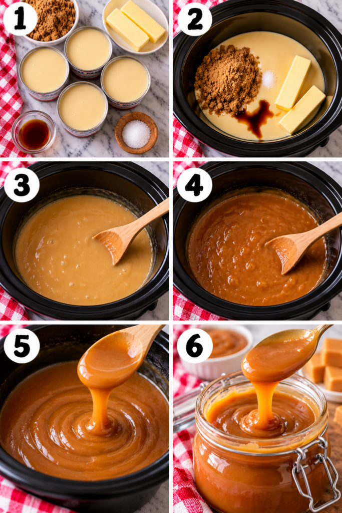 Slow Cooker Sweetened Condensed Milk Caramel