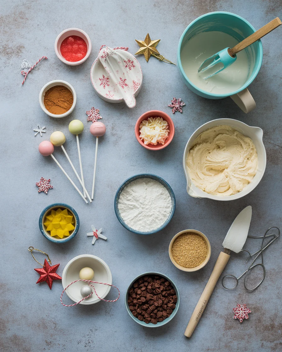 Festive Christmas Cake Pops