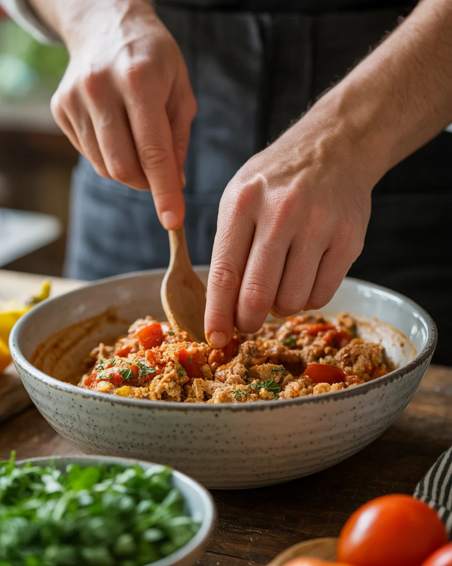 Delicious Stuffed Acorn Squash with Turkey Chili