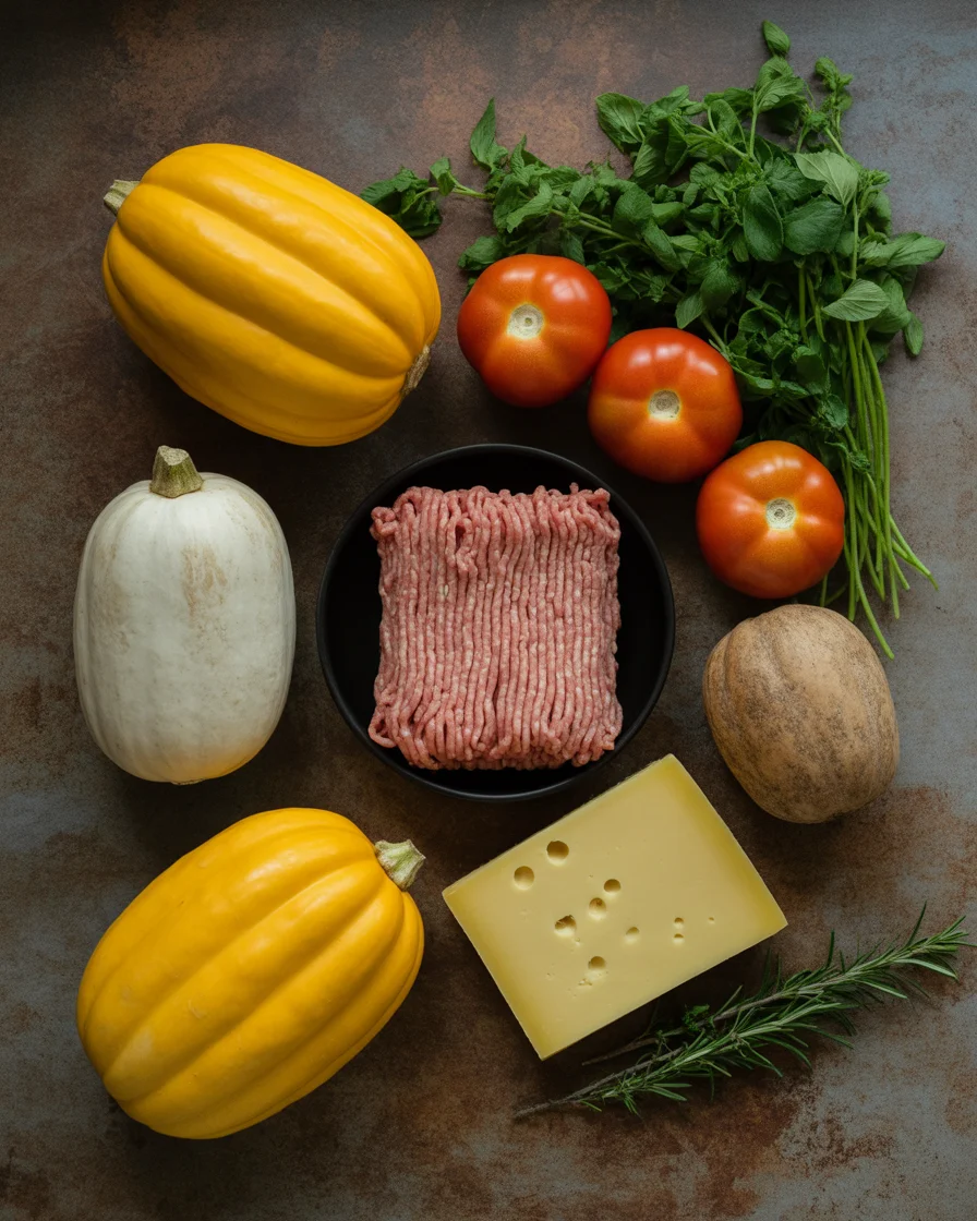 Stuffed Acorn Squash With Turkey Chili