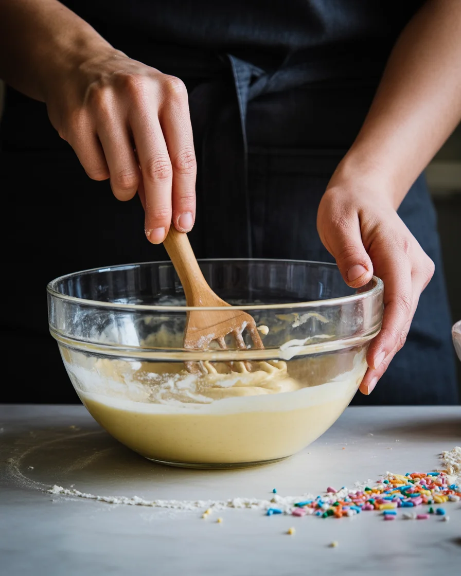Zebra Cake with Chocolate and Vanilla Layers