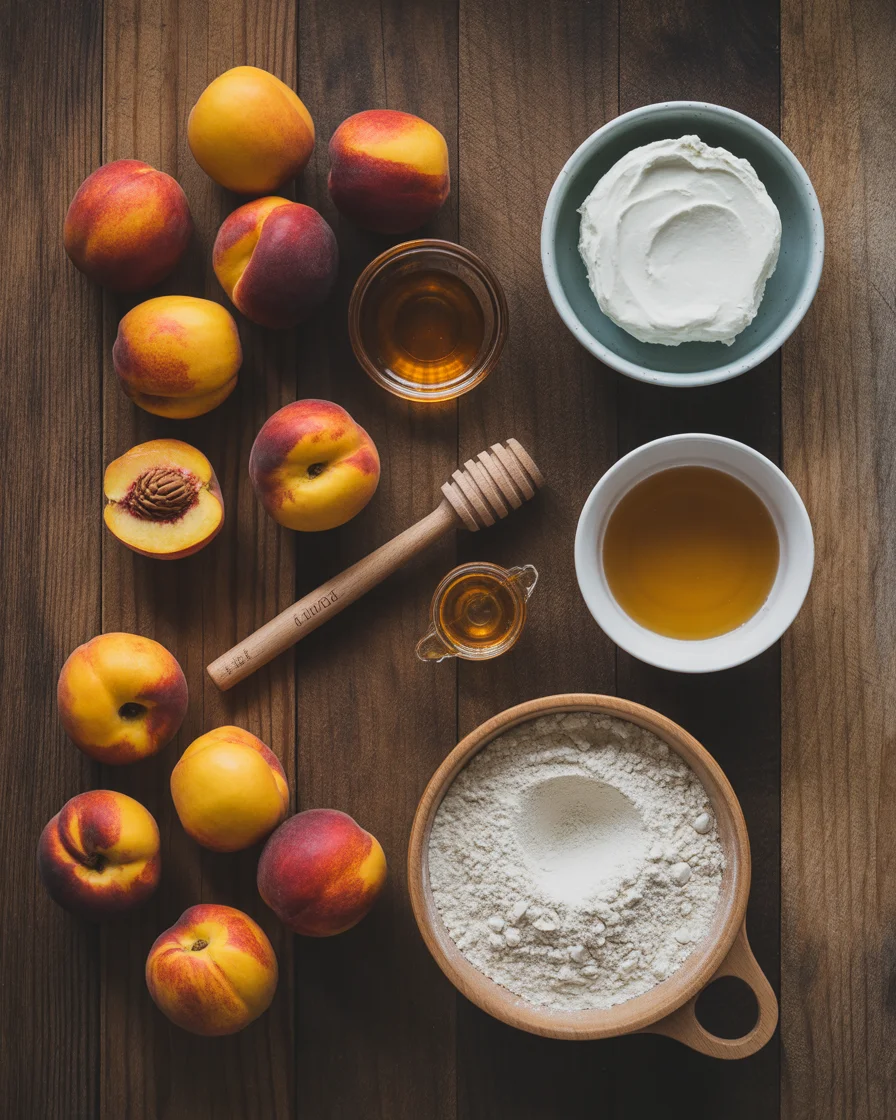 Honey Peach Cream Cheese Cupcakes