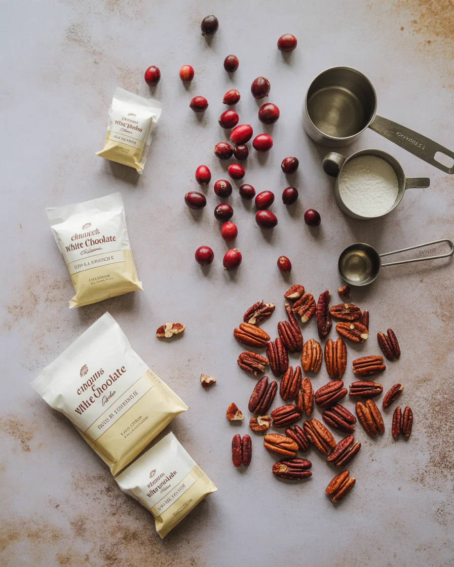 White Chocolate Cranberry Fudge