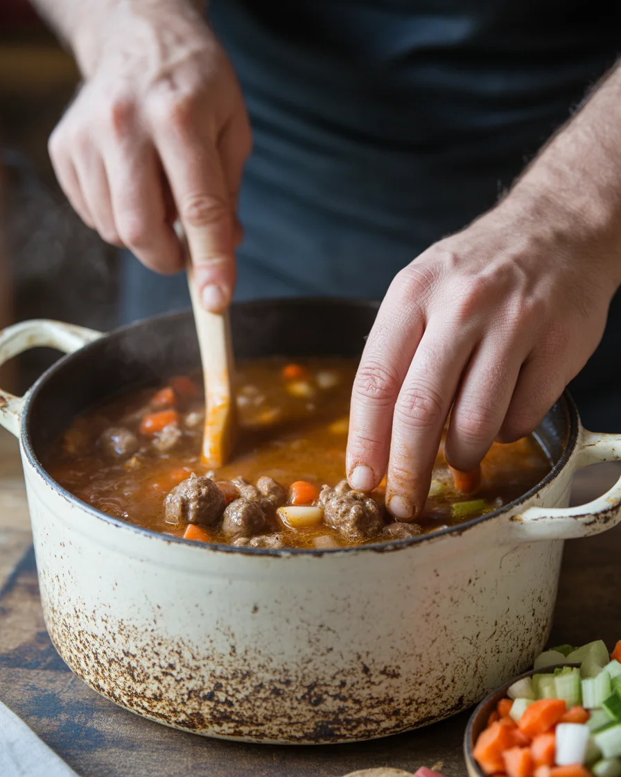 Cowboy Hamburger Soup