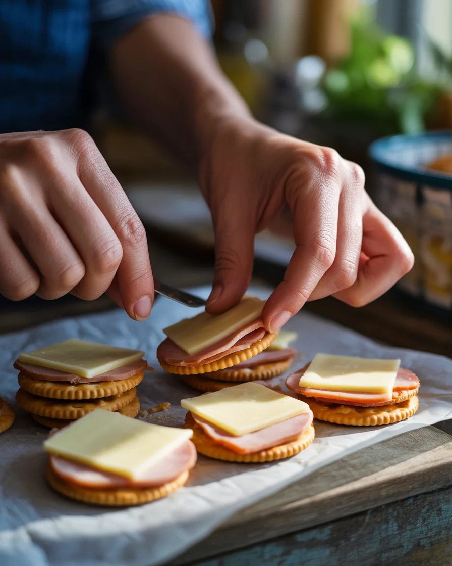 Ritz Cracker Party Sandwiches
