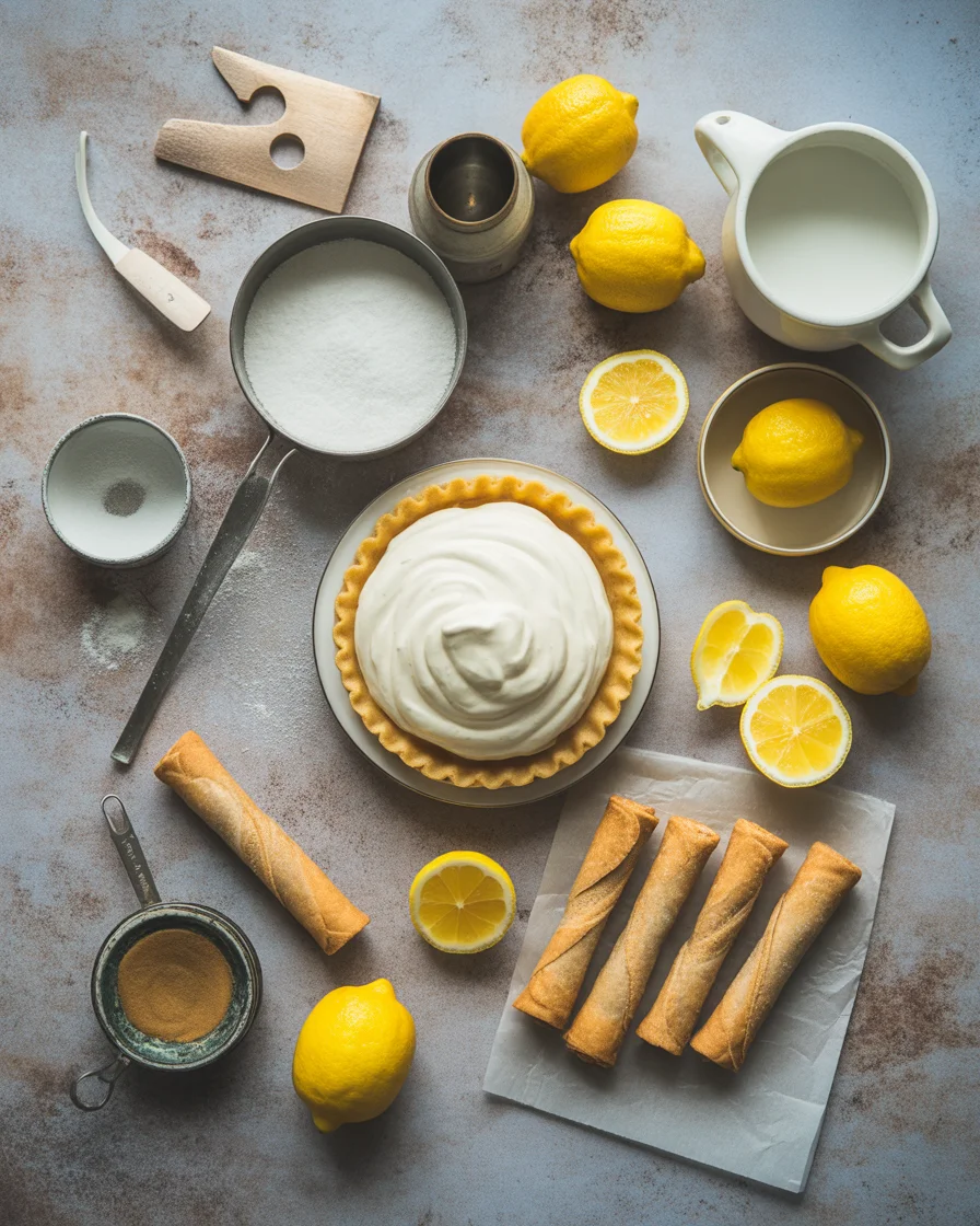Lemon Meringue Pie Cannolis
