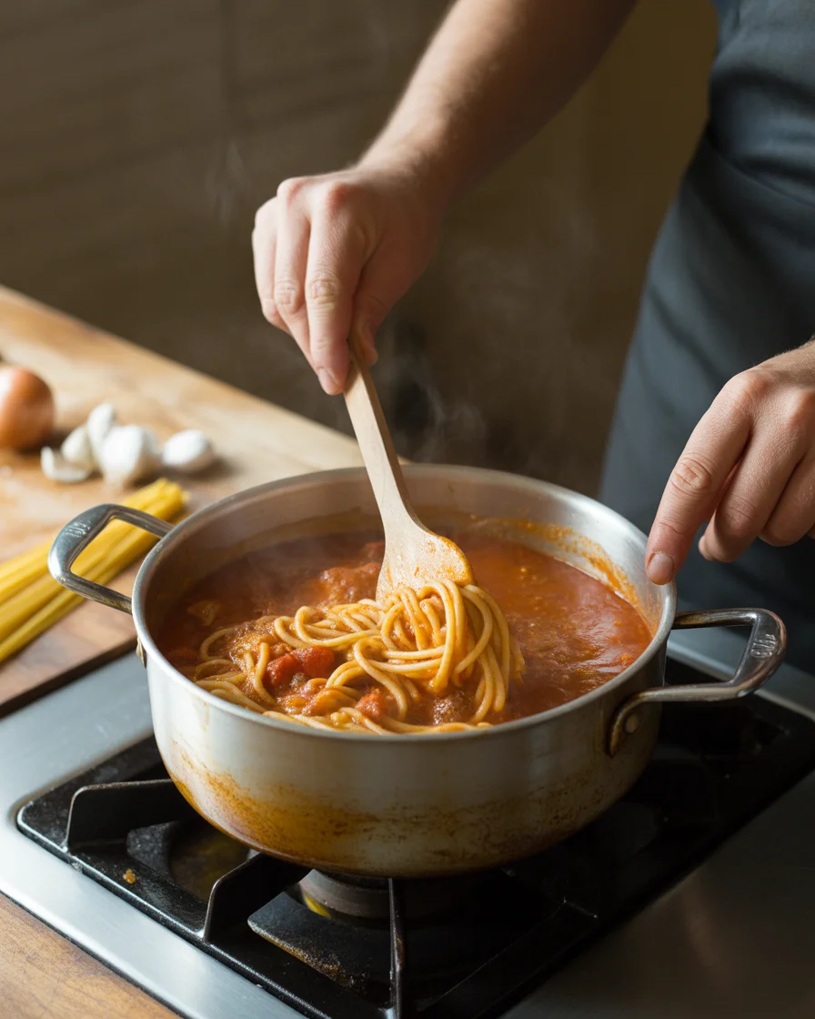 Baked Cream Cheese Spaghetti