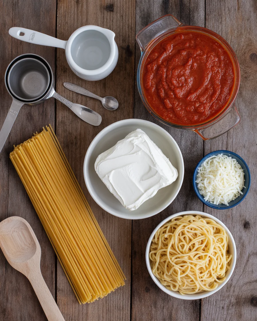 Baked Cream Cheese Spaghetti
