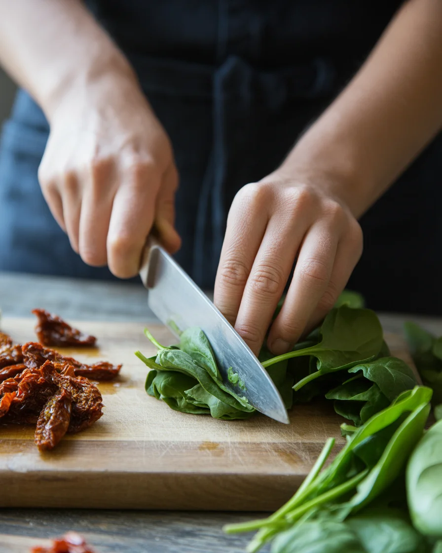 Sun-Dried Tomato Spinach and Ricotta Grilled Cheese