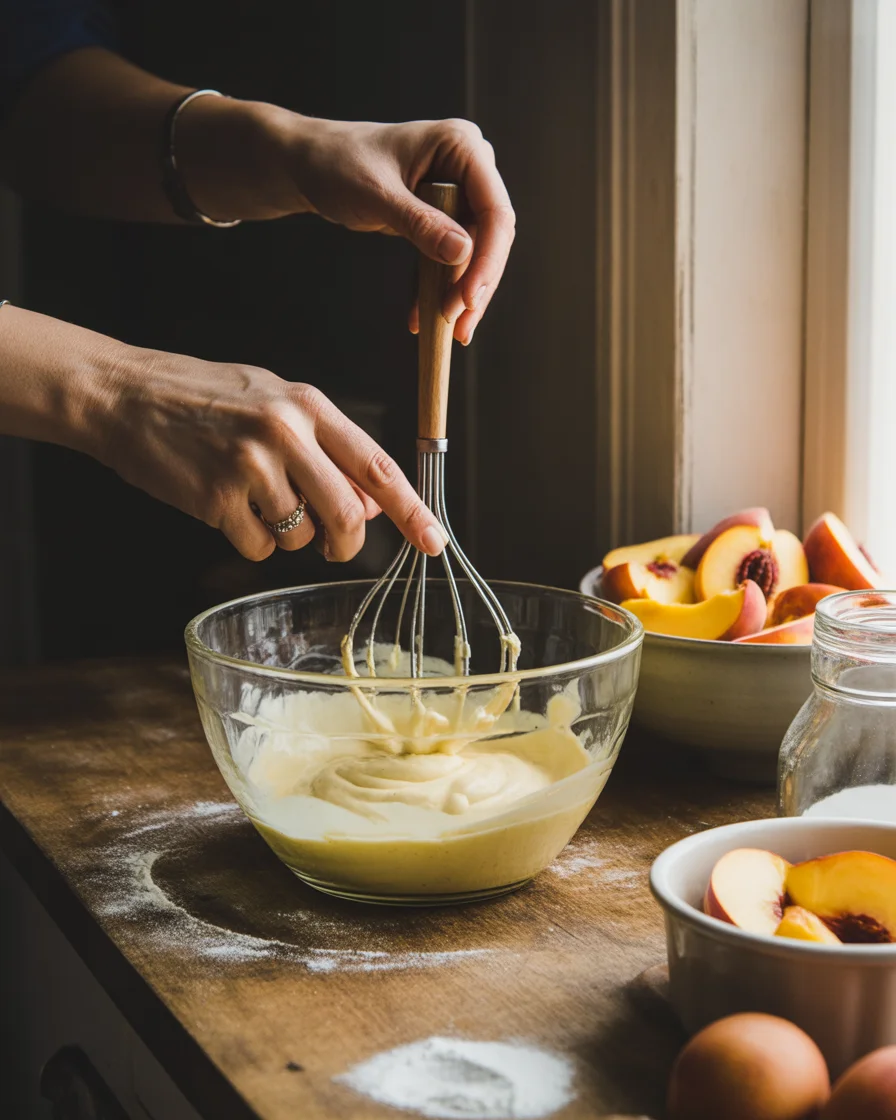 Sour Cream Peach Pound Cake