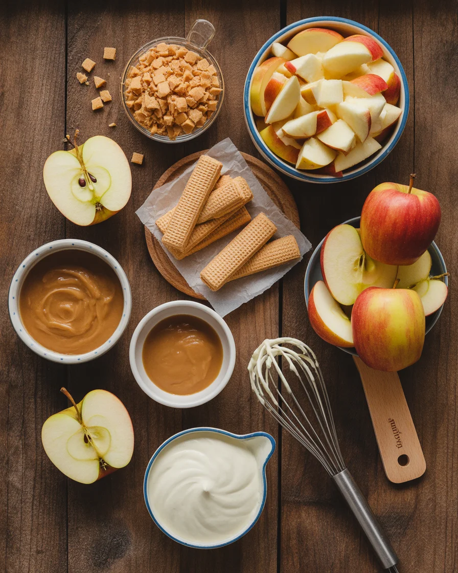 Caramel Apple Eclair Cake