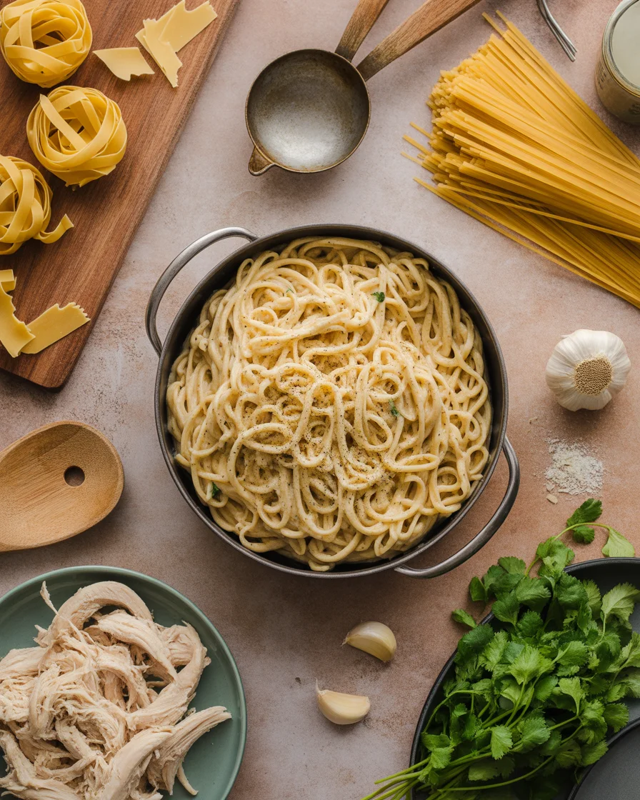 Creamy Garlic Parmesan Chicken Pasta