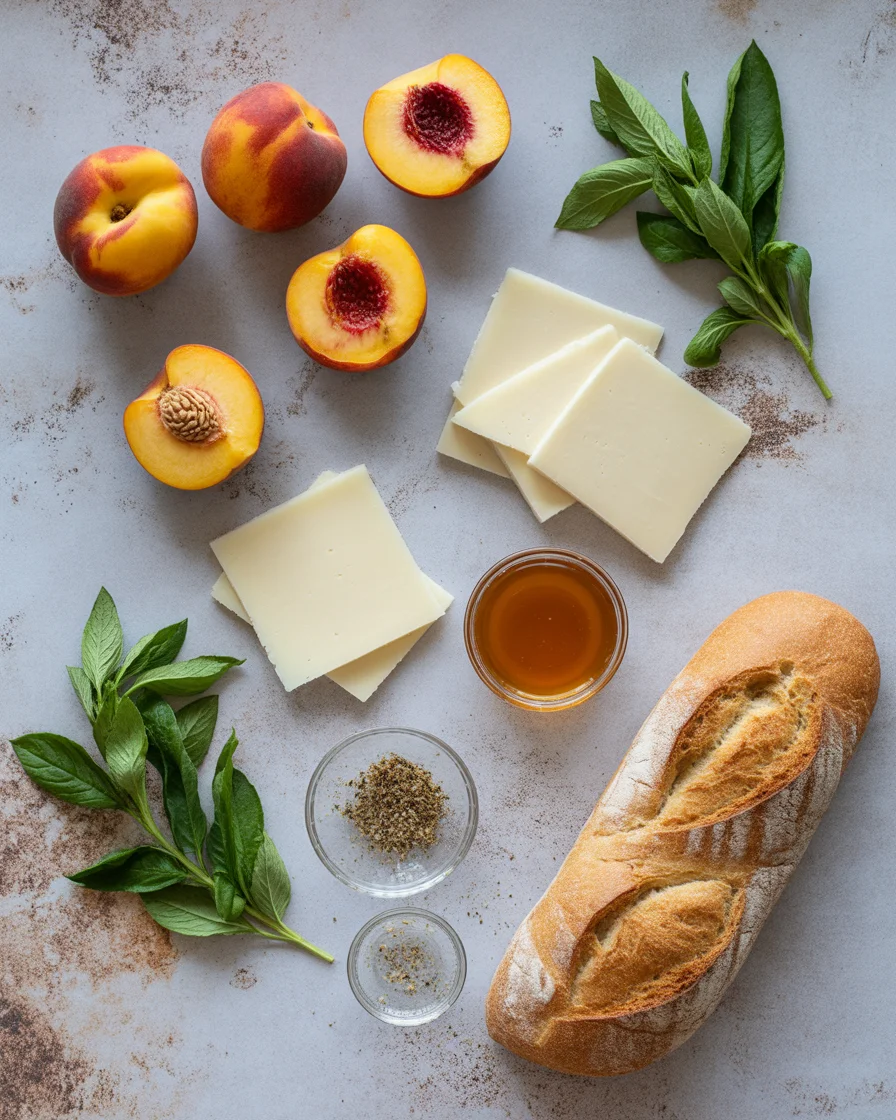 honey peach white cheddar grilled cheese