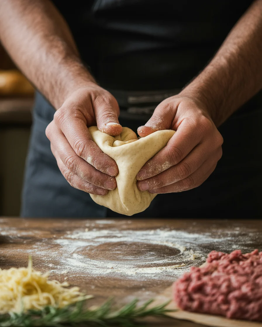Garlic Butter Bacon Cheeseburger Rollups