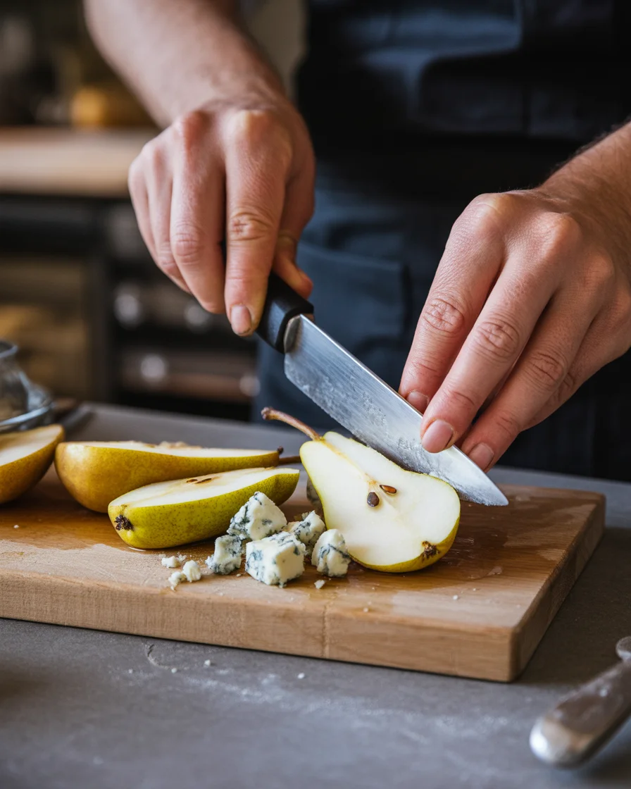Blue Cheese and Pear Tartlets