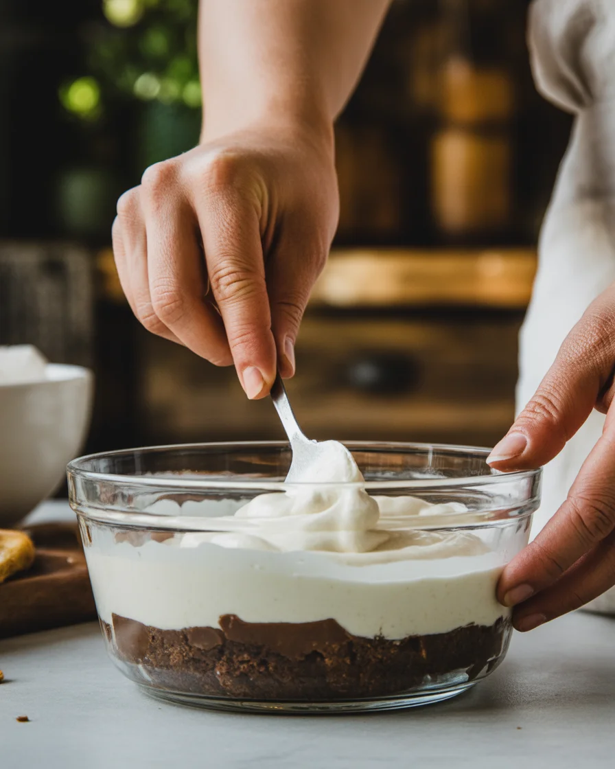 No-Bake Brownie Cheesecake Parfait