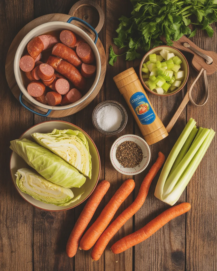 Kielbasa Cabbage Potato Soup