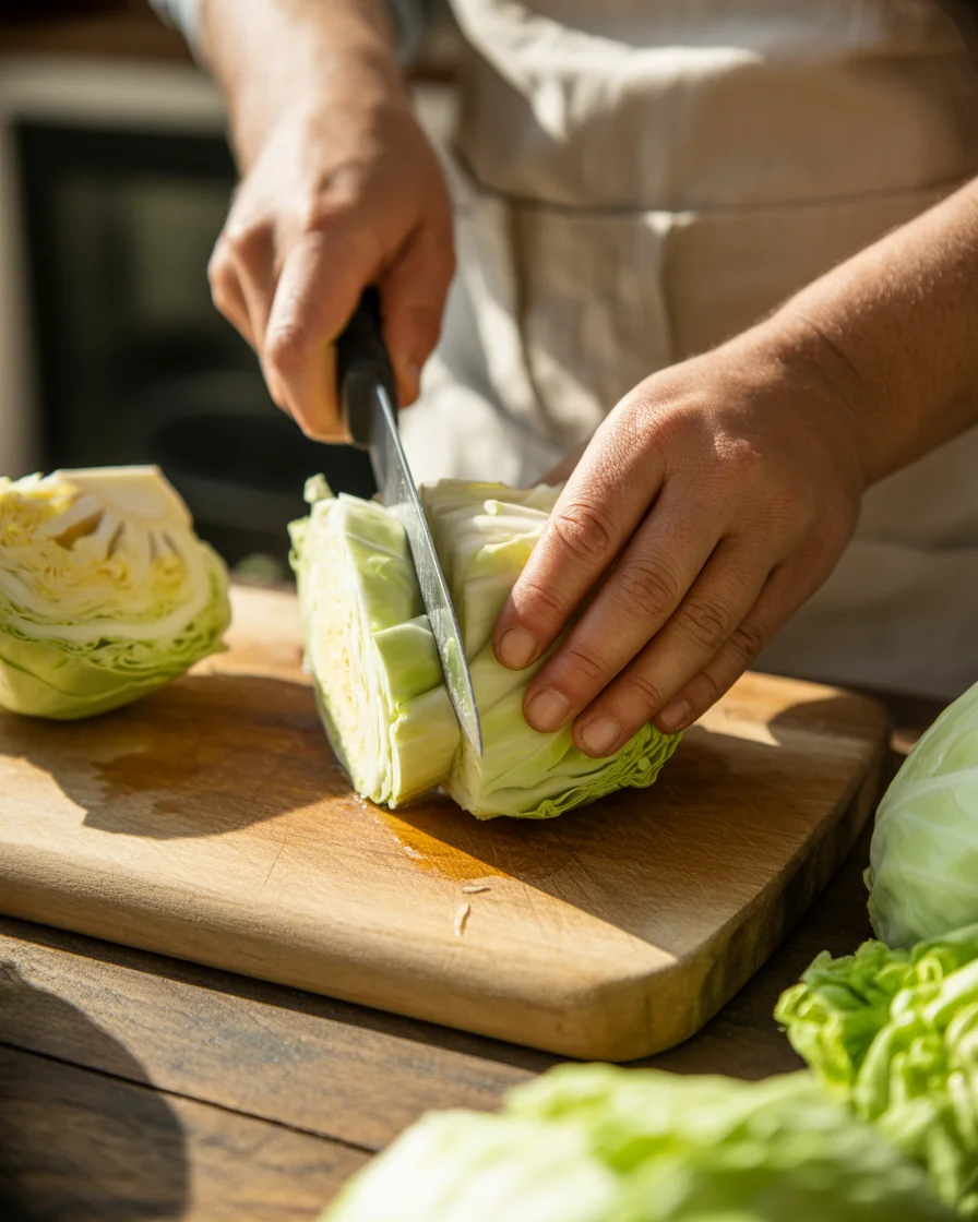 Cheesy Baked Cabbage Steaks