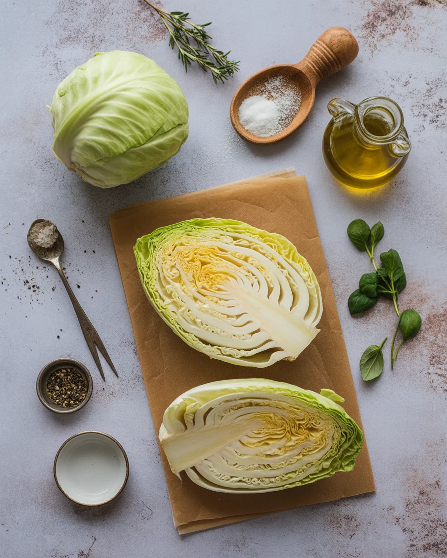 Cheesy Baked Cabbage Steaks