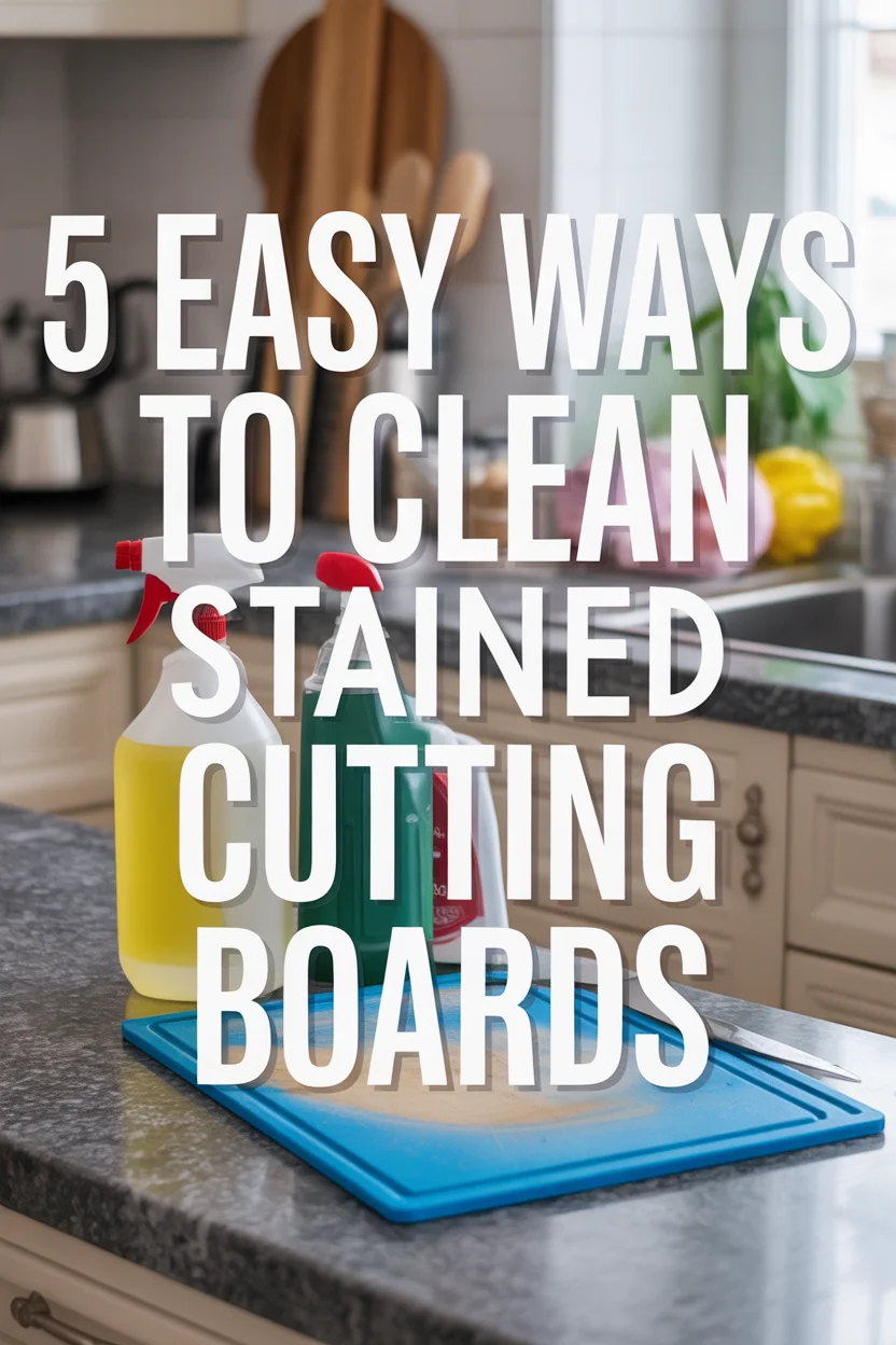5 Ways to Clean Stained Plastic Cutting Boards (2 Tricks Worked Wonders)