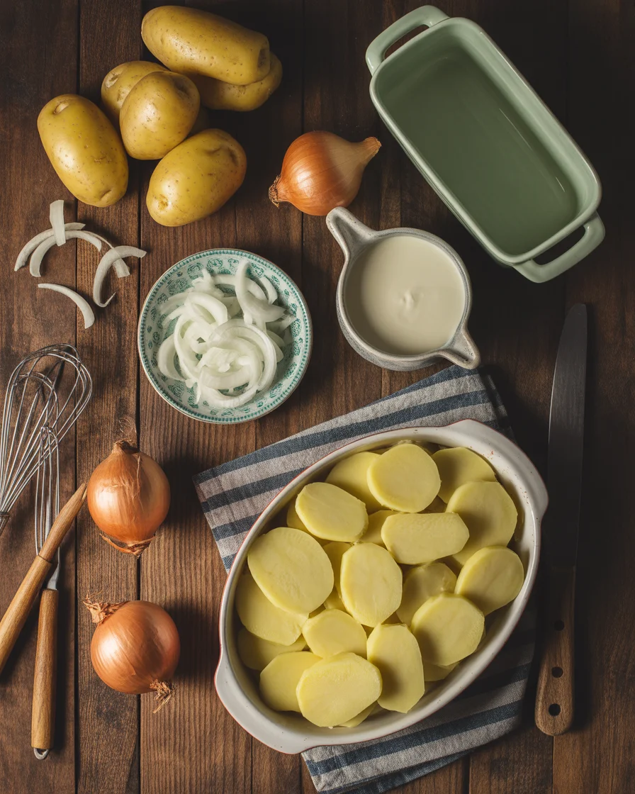 Smothered Pork Chop Scalloped Potato Casserole