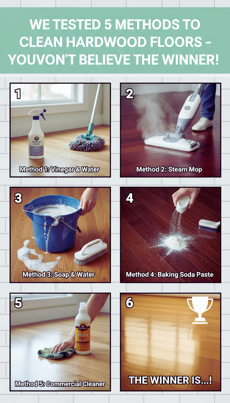 We Tested 5 Methods to Clean Hardwood Floors – You Won't Believe the ...