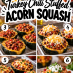 Turkey Chili Stuffed Acorn Squash