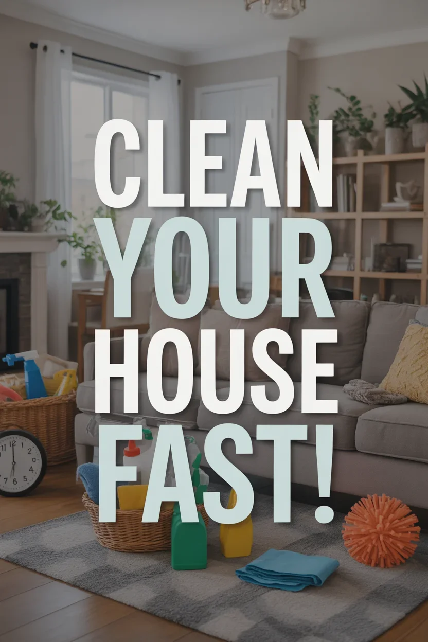 10 Simple Steps on How To Clean Your Entire House in 1 Hour